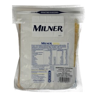 MILNER | Τυρί Τόστ Μαλακό Φέτες 300gr + 175gr Δώρο