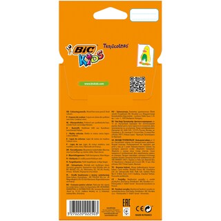 BIC | Μολύβια Ζωγραφικής Kids Tropicolors Πολύχρωμα 12 Τεμάχια
