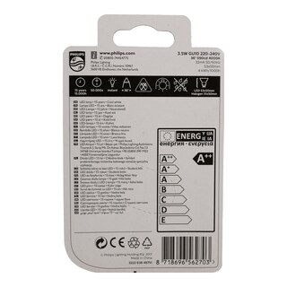 PHILIPS | PHILIPS ΛΑΜΠΑ LED 3.4/35W GU10 WHITE 230V NEA