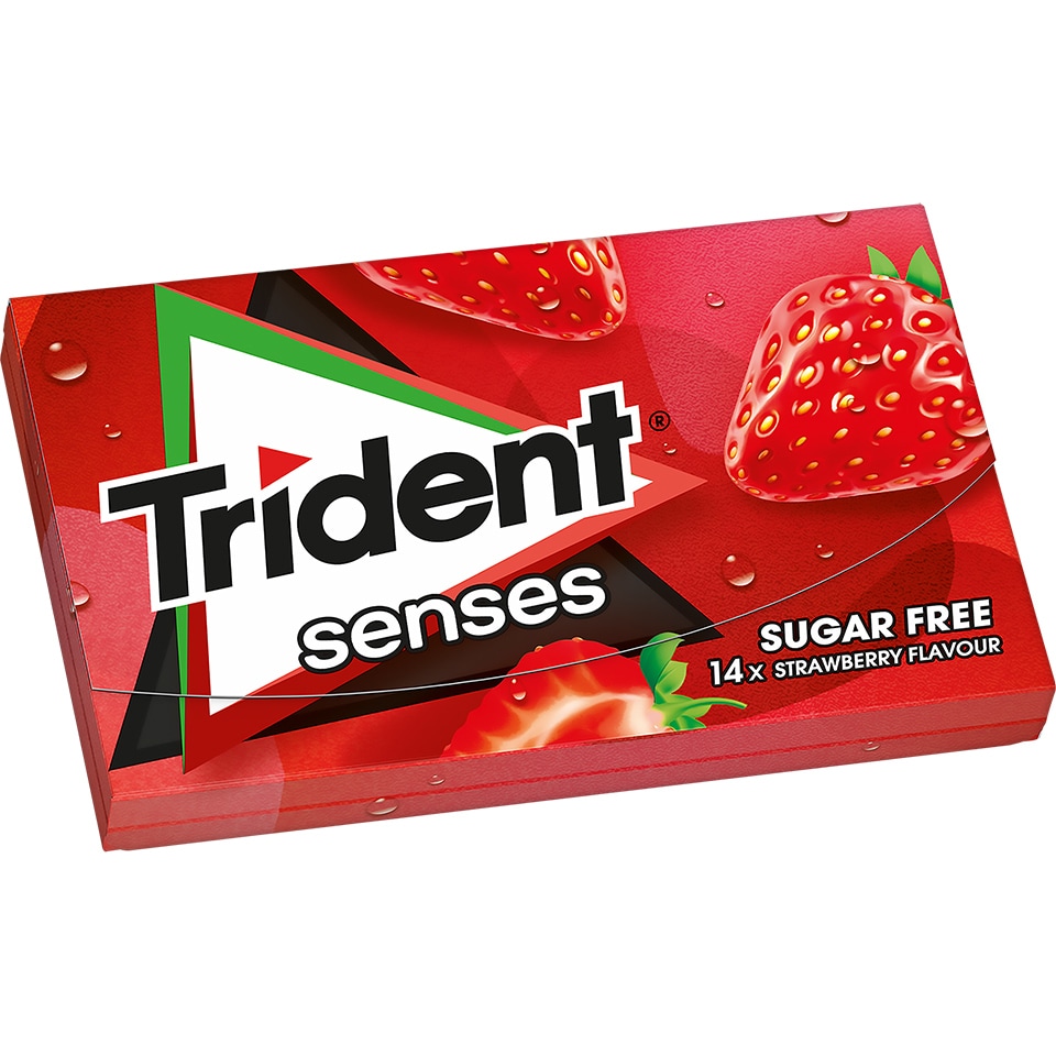 TRIDENT Τσίκλα Senses Φράουλα 27gr