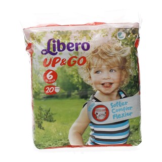 LIBERO | UP & GO | ΠΑΝΕΣ ΒΡΑΚΑΚΙΑ UNISEX 13 - 20 KGR No 6 20 ΤΕΜ