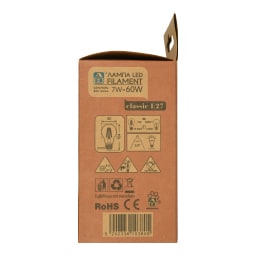 ΑΒ | Λάμπα Led Filament E27 7W 1 Τεμάχιο