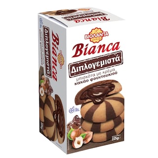 ΒΙΟΛΑΝΤΑ | VIOLANTA BISC.BIANCA COCOA DOUBLE FILL.225GR