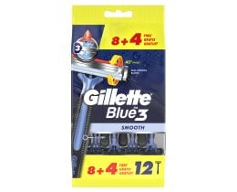 GILLETTE | Blue3 Ξυραφάκια Μιας Χρήσης 12 τεμ (8+4 δώρο)