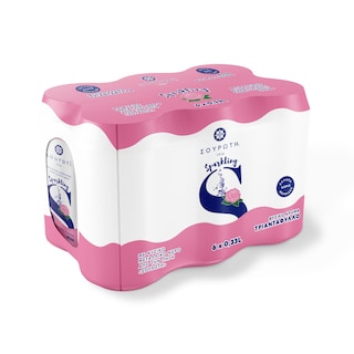 ΣΟΥΡΩΤΗ | Ανθρακούχο Νερό Τριαντάφυλλο 6x330ml