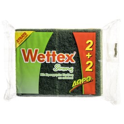 WETTEX | Σφουγγαράκια Κουζίνας Κουζίνας Strong 2+2 Δώρο
