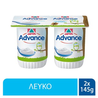 ADVANCE | Επιδόρπιο Γιαουρτιού Λευκό Παιδικό 2x145g