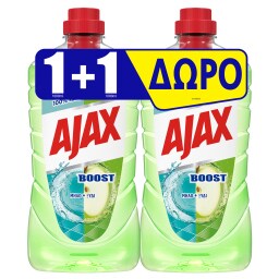 AJAX | Υγρό Καθαρισμού Boost Ξύδι & Μήλο 1lt 1+1 Δώρο