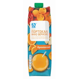 ΑΒ | NECTAR JUICE ΠΟΡΤΟΚΑΛΙ ΜΗΛΟ ΒΕΡΙΚΟΚΟ 1 LT