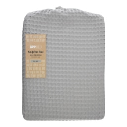 APP | Κουβέρτα Πικέ Μονή Γκρι 1 Τεμάχιο