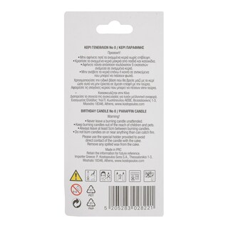 - | BIRTHDAY CANDLE NO 0