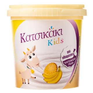 ΤΡΙΚΚΗ | Επιδόρπιο Γάλακτος Κατσικάκι Kids Μπανάνα Μπισκότο 140g
