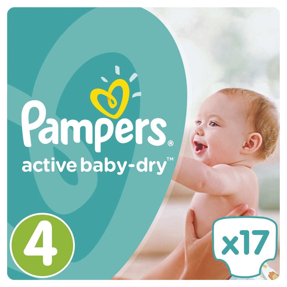 PAMPERS | ACTIVE BABY DRY | PAMPERS ACTIVE BABYDRY N4 17T CP 8 - 14 KGR No 4 17 ΤΕΜ