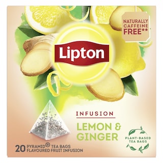 LIPTON | Αφέψημα Λεμόνι Τζίντζερ 20x2g