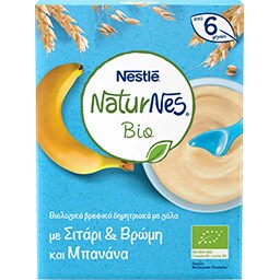 NESTLE | Βρεφικό Γεύμα Βιολογικό Βρώμη Δημητριακά Μπανάνα 240gr