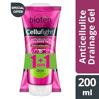 BIOTEN | Αποσυμφορητικό Gel Cellufight Slimboost 3D 200ml 1+1 Δώρο