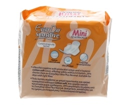 EVERY DAY | ΣΕΡΒΙΕΤΕΣ SENSITIVE ULTRA. PLUS MINI 10 ΤΕΜ