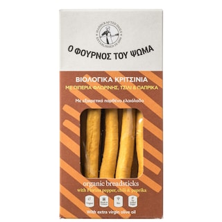 ΦΟΥΡΝΟΣ ΤΟΥ ΨΩΜΑ | Κριτσίνια Bio Πιπεριά Φλωρίνης Τσίλι και Πάπρικα 140g