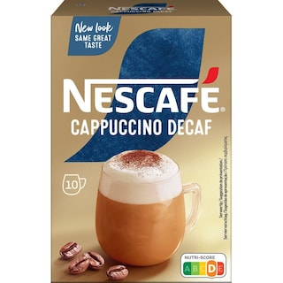 NESCAFE | GOLD | Στιγμιαίος Καφές Cappuccino Decaf 10x12.5gr
