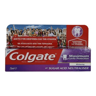 COLGATE | MAX | ΟΔΟΝΤΟΚΡΕΜΑ CAVITY PROTECTION WHITENING 75 ML