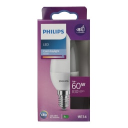 PHILIPS | Λάμπα Led E14 7W Ψυχρό Φως Ημέρας 1 Τεμάχιο
