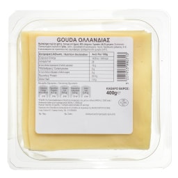 Τυρί Γκούντα Ολλανδίας Φέτες 400g