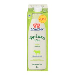 ΔΩΔΩΝΗ | ΔΩΔΩΝΗ ΓΑΛΑ ΦΡΕΣΚΟ ΕΛΑΦ 1LT 0.15Ε Ελαφρύ 1.5% Λιπαρά 1lt Έκπτωση 0.15Ε