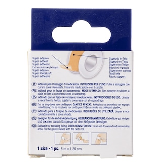 PHARMADOCT | Tape Adhesive Fabric 5mx1.25cm 1 Piece
