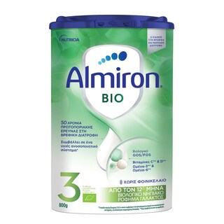 ALMIRON | Ρόφημα Γάλακτος Νηπιακό Bio 3 800g