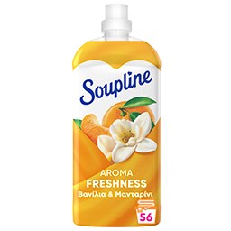 SOUPLINE | Συμπυκνωμένο Μαλακτικό Aroma Βανίλια & Μανταρίνι 56 Μεζούρες