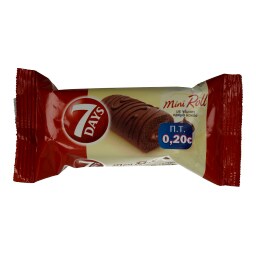 7DAYS | Κέικ Mini Roll Κακάο 30gr