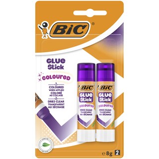 BIC | Κόλλα Χρωματιστή Colored Glue Stick 2 Τεμάχια