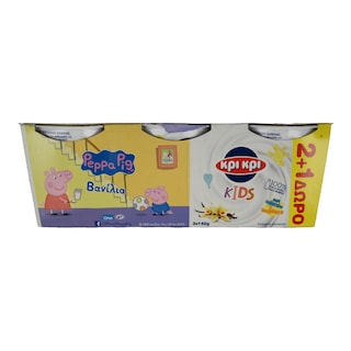 ΚΡΙ ΚΡΙ | Επιδόρπιο Γιαουρτιού Βανίλια 3Χ140 gr 2+1 Δώρο 2 ΚΑΙ 1 ΔΩ