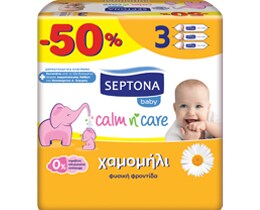 SEPTONA | Μωρομάντηλα Χαμομήλι 3X64 Τεμάχια