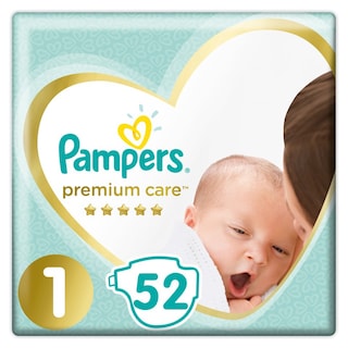 PAMPERS | ΠΑΝΕΣ PREMIUM CARE NEWBORN (2-5KG) 52 ΤΕΜ