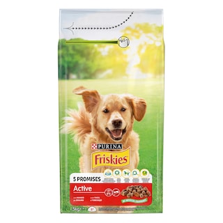 FRISKIES | Ξηρά Τροφή Σκύλου Active Με Βοδινό 1.5 Kg