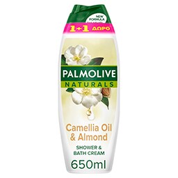 PALMOLIVE | Αφρόλουτρο Naturals Καμέλια 650ml 1+1 Δώρο 1+1