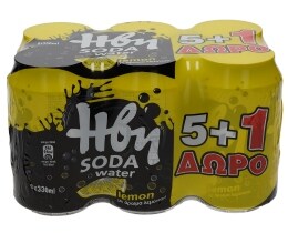 HBH | ΣΟΔΑ ΛΕΜΟΝΙ ΚΟΥΤΙ 4 Χ 330 ML
