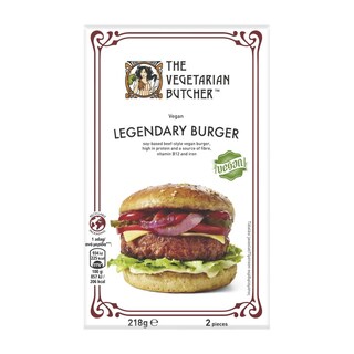 THE VEGETARIAN BUTCHER | Φυτικό Burger Σόγιας Legendary Vegan 218g