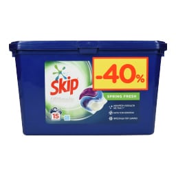 SKIP | Kάψουλες Πλυντηρίου Ρούχων Ultimate Spring Fresh 15 Μεζ. Έκπτωση 40%