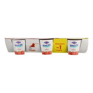 TOTAL | YOGHURT STRAWBERRY 510 GR 3Χ170GR 1E CHEAPER