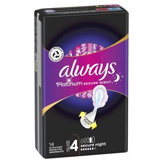 ALWAYS | Σερβιέτες Secure Night Αποκλειστικά Online 56 Τεμάχια