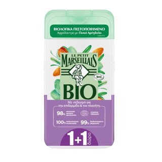 LE PETIT MARSEILLAIS | Αφρόλουτρο Βιολογικό Γλυκό Αμύγδαλο 250ml 1+1 Δώρο