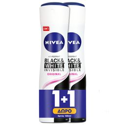 NIVEA | ΑΠΟΣΜΗΤΙΚΟ Spray Black & White Invisible 150ml 1+1 Δώρο