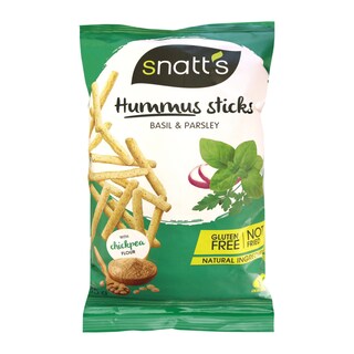 SNATTS | Χούμους Στίκς Βασιλικός Μαϊντανός 85gr