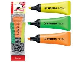 STABILO | Μαρκαδόροι Υπογράμμισης Neon Σετ 1 Τεμάχιο