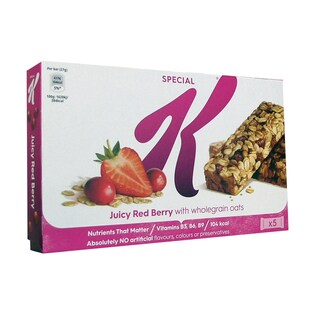 KELLOGGS | SPECIAL K | Μπάρες Βρώμης Με Σταφίδες Κράνμπερι 5 X 27gr
