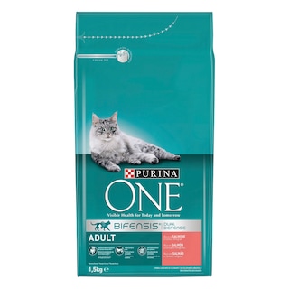 PURINA ONE | Γατοτροφή Adult Σολομός & Δημητριακά 1.5kg