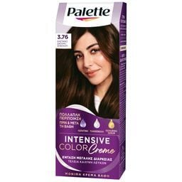 PALETTE | Βαφή Μαλλιών Intensive 3.76 Καστανό Σκούρο Σοκολατί 1 Τεμάχιο