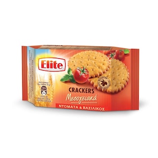 ELITE | ΚΡΑΚΕΡΣ ΜΕΣΟΓΕΙΑΚΑ ΜΕ ΝΤΟΜΑΤΑ ΚΑΙ ΒΑΣΙΛΙΚΟ 105 GR